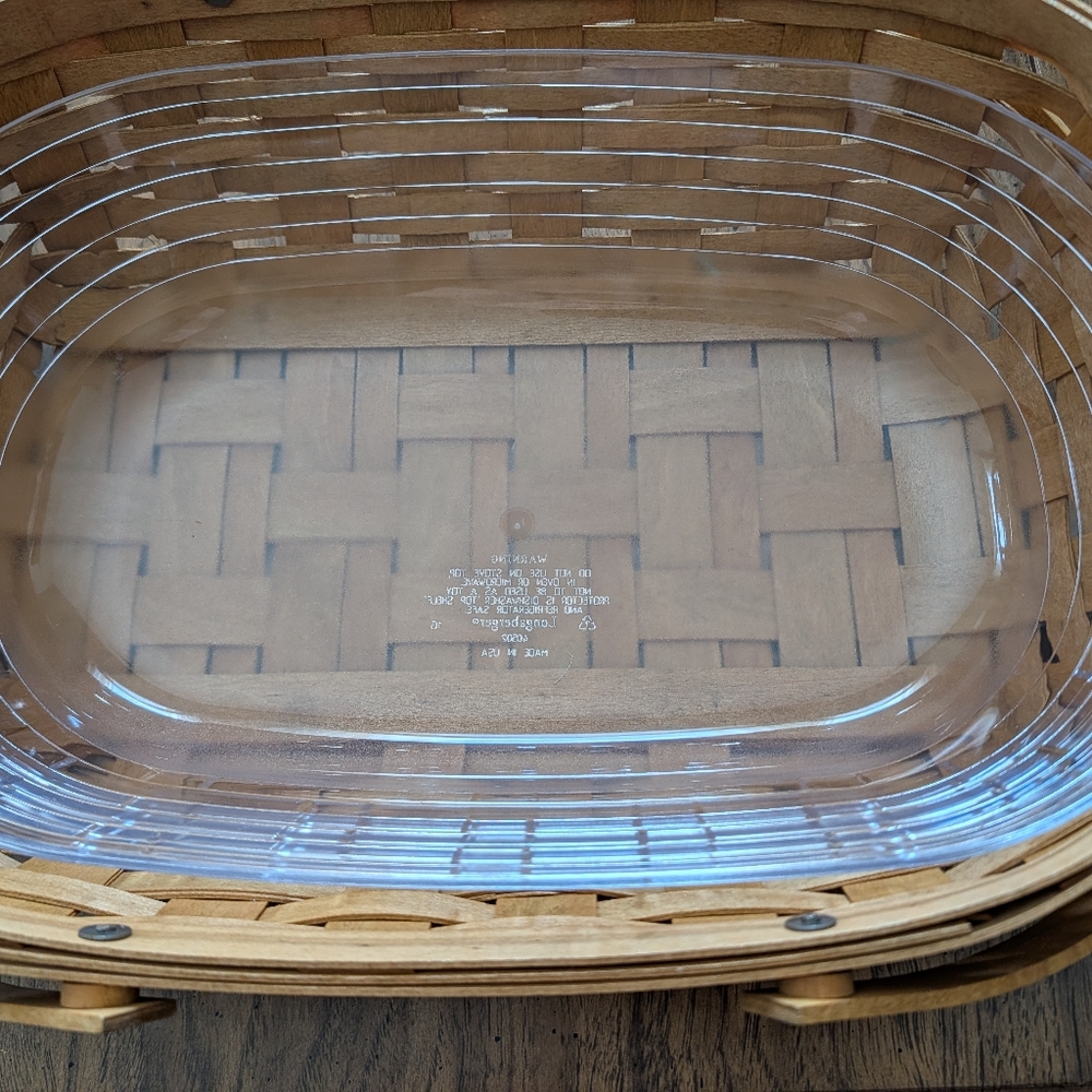 MAKE AN OFFER, Please! Longaberger Small Oval Gathering Basket Set - Picture 7 of 9